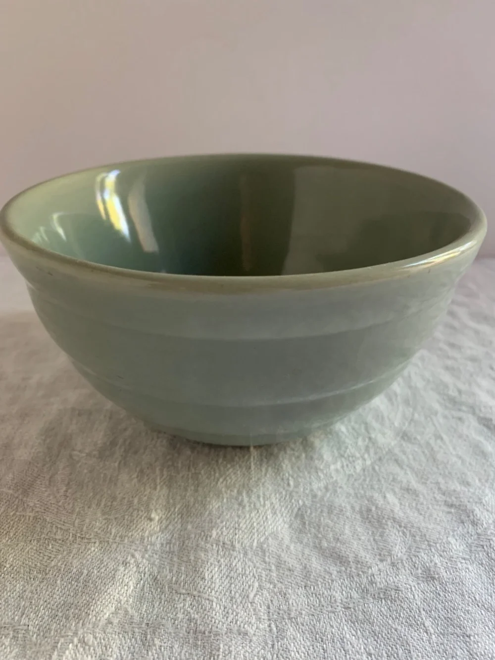 Vintage Bauer Ringware Beehive Mixing Bowl Gray 6